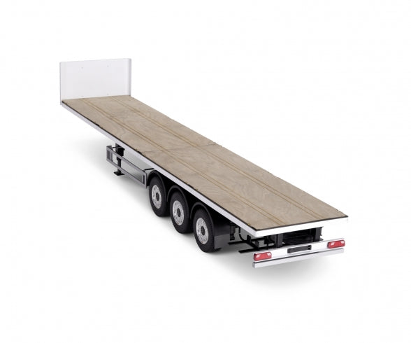 Carson 1/14 3-axle flatbed trailer III steel