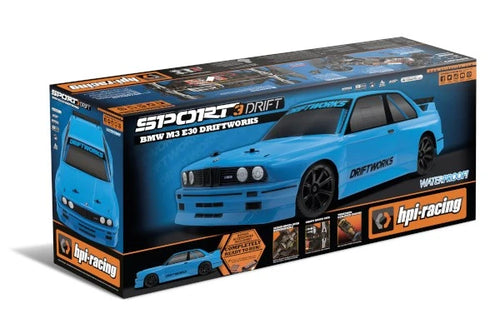 HPI Racing Sport 3 Drift BMW E30 Driftworks 1/10 Fjernstyret Bil