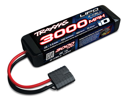 Traxxas 2827X - LiPo 2s 7.4V 3000mAh 20C Batteri