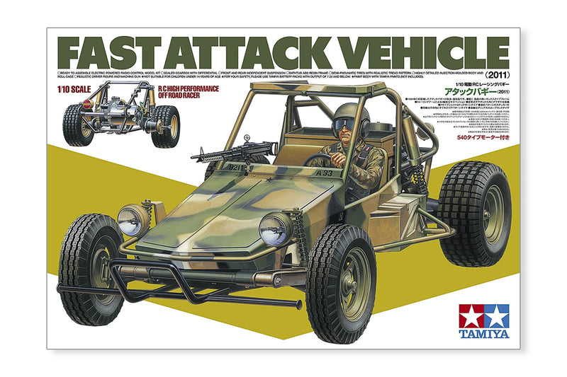 Tamiya 58496 Fast Attack Vehicle (2011) 1/10 Fjernstyret Bil u/ESC