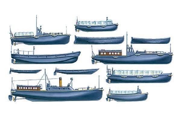 Tamiya 78026 1/350 WWII Japanese Navy Utility Boat Set