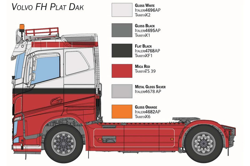 ITALERI 1/24 VOLVO FH Plat Dak