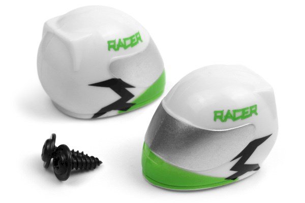 Blackzon Driver Helmet (Green/2pcs)