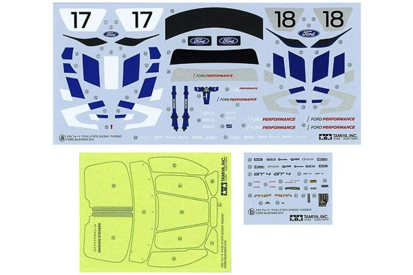 TAMIYA 24354 1/24 Ford Mustang GT4 Modelbil