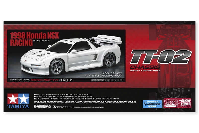 TAMIYA 58739 1998 Honda NSX Racing (TT-02) 1/10 Fjernstyret Bil