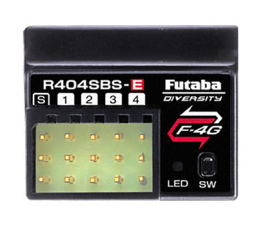 Futaba T6PV Radio F-4G/T-THSS/S-FHSS R404SBS-E Sender m/modtager