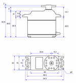 Futaba S-C401 Car Servo 13.8kg 0.09s HV S.BUS