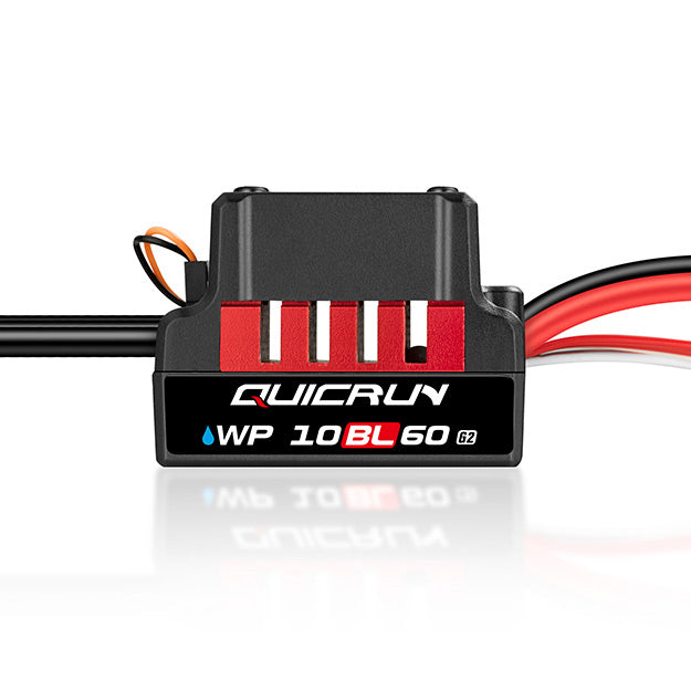 Hobbywing 30107300 QuicRun WP 10BL60 G2 Sensorless ESC 2-3S 1/10 Bil