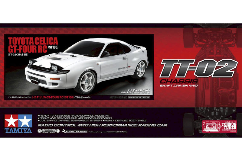 Tamiya 58730 Toyota Celica GT-Four RC (ST185) (TT-02) 1/10 Fjernstyret Bil