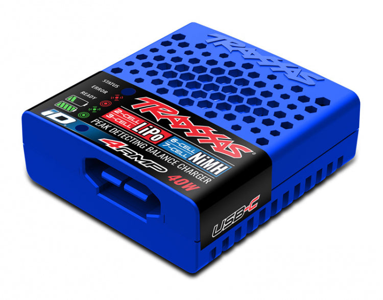 Traxxas 2985 USB-C Multi-chem 40W NiMH/LiPo Oplader med ID Auto Batteri-detektion