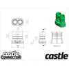 Castle Creations Polarized Bullet kontakt, 6.5 mm