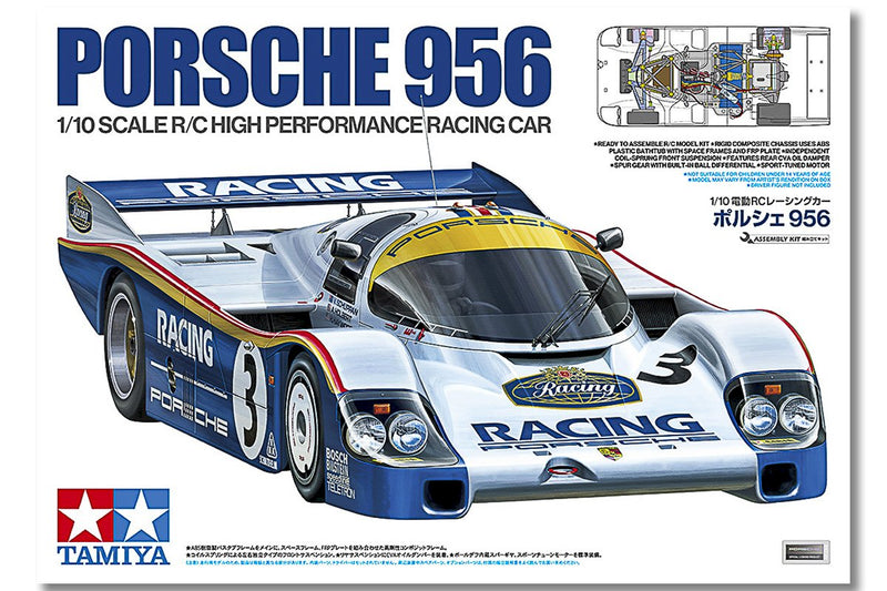 Tamiya 47508 Porsche 956 1/10 Fjernstyret Bil