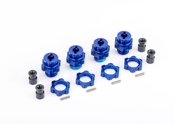 Traxxas 9086 Wheel Hub & Nuts 17mm Alu Blue (4) Jato 4x4