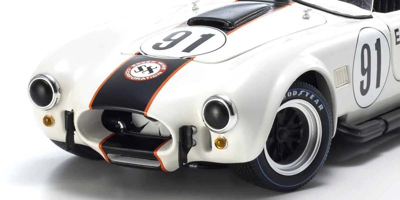 Kyosho 1/18 Shelby Cobra 427 S/C Essex Wire Bridgehampton 1965 Nr.91 Modelbil