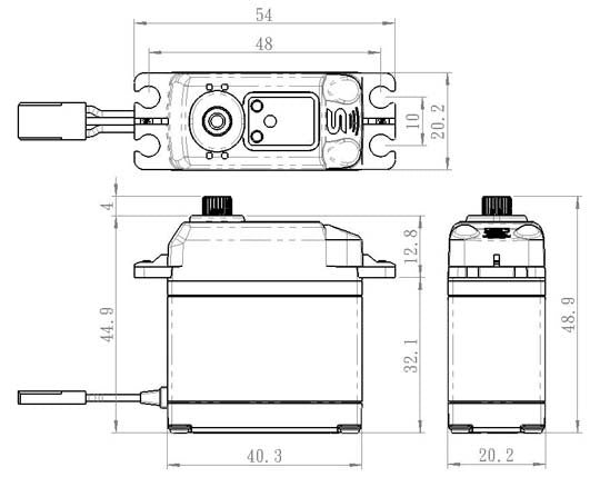 Savöx SA-1230SG Plus Servo 36Kg 0,16s Alu Coreless Steel Gear