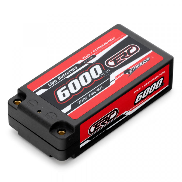 Sunpadow 2S 7,6V 6000mAh 110C HV Hard 4mm Shorty Li-Po Batteri