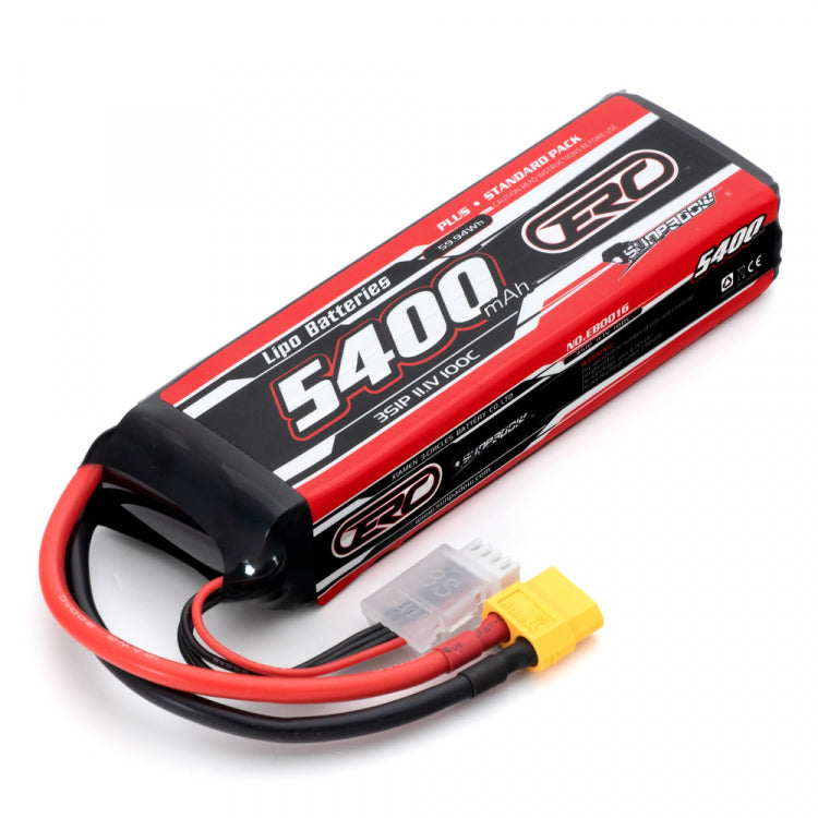 Sunpadow 3S 11,1V 5400mAh 100C XT60-Connector Li-Po Batteri